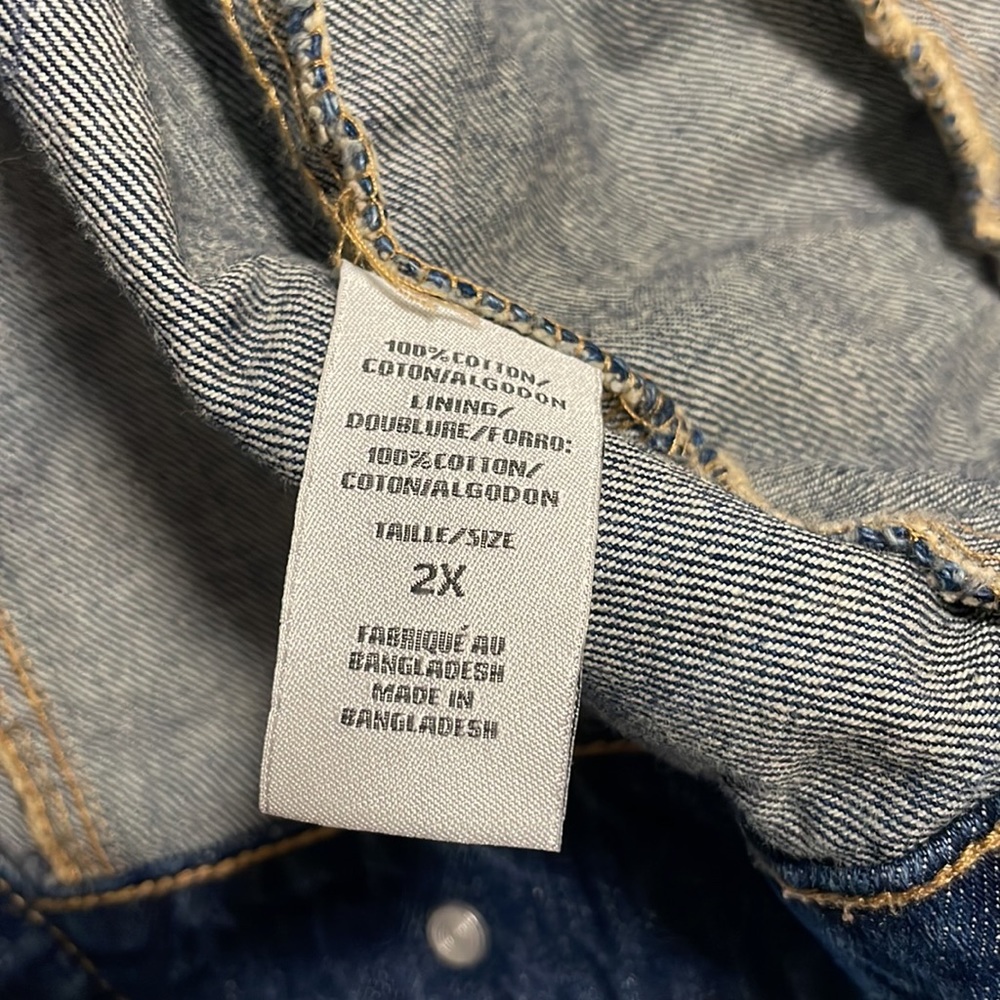 Plus Size Jean Jacket - Picture 3 of 3